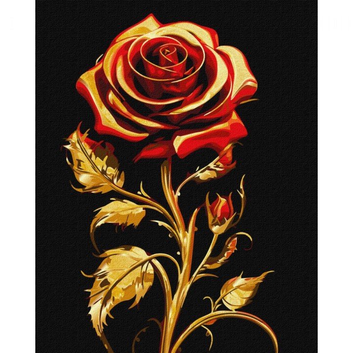 Картина по номерах з фарбами металік "Символ краси" 40х50 см