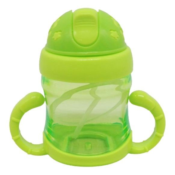 Поїльник з трубочкою, 150 мл, салатовий