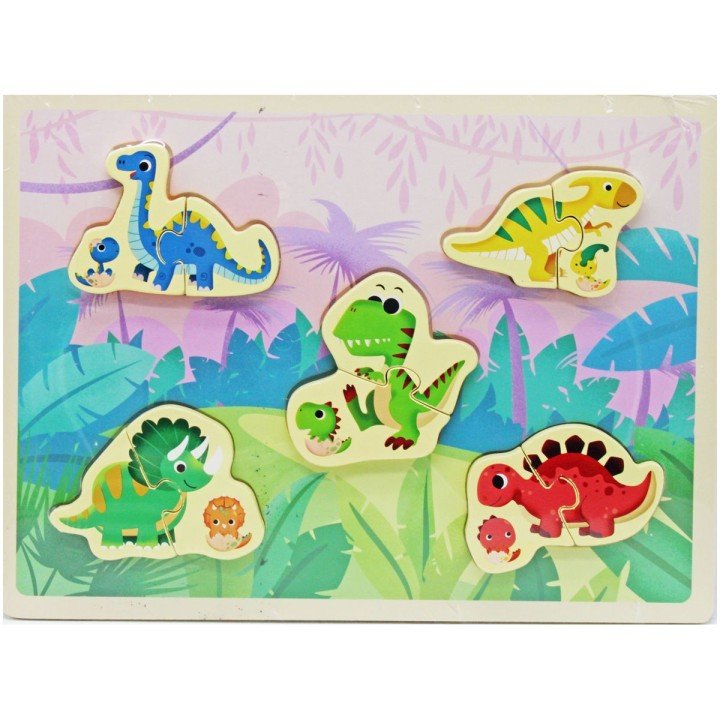 Деревʼяний вкладиш "Динозаври" (30х22 см)