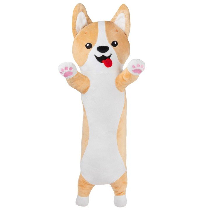 Мʼяка іграшка-обіймашка "Коргі лежебока", 70 см