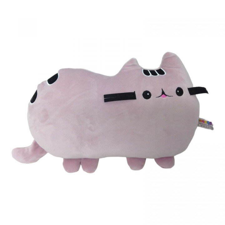 М'яка іграшка Подушка Cat 2 фуксія 35 см