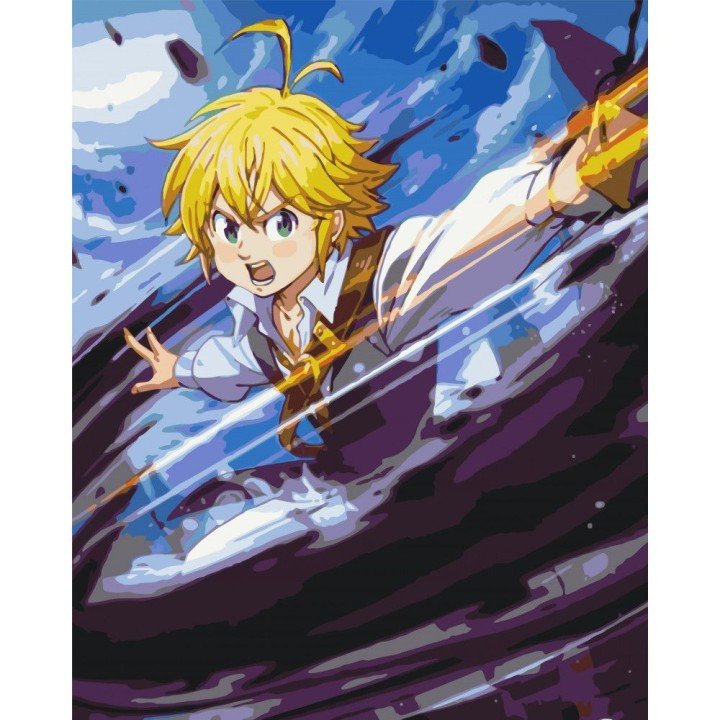 Картина по номерах "Аніме. Меліодас" 40x50 см