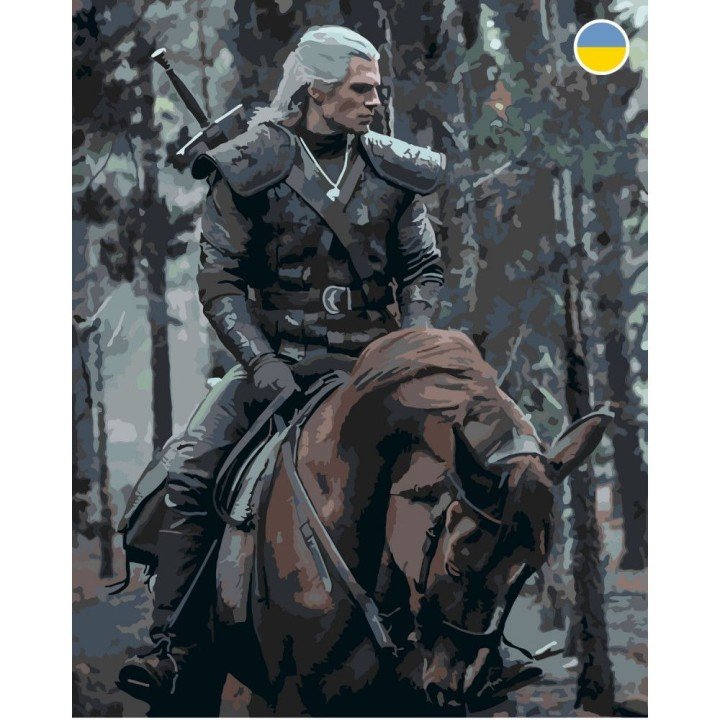 Картина по номерах "Відьмак" 40x50 см