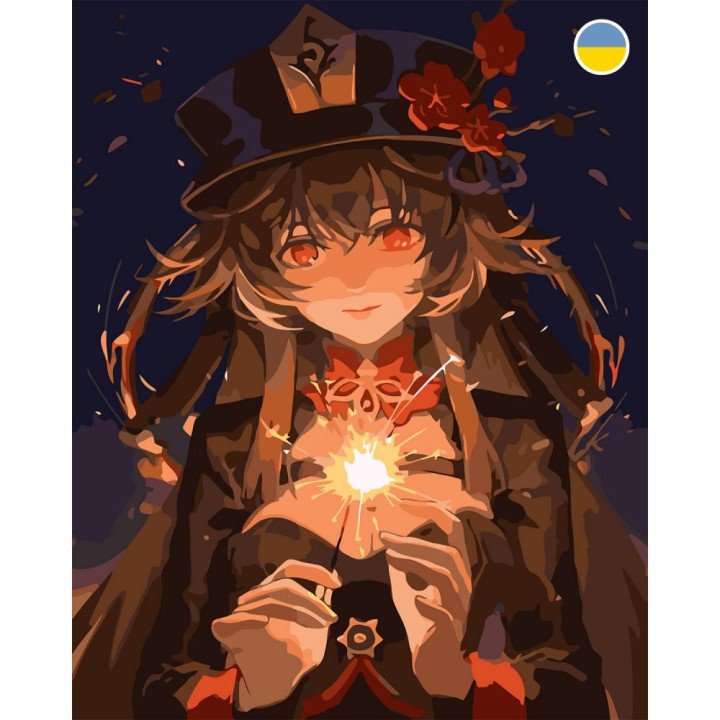 Картина по номерах аніме "Геншин Імпакт. Ху Тао" 40x50 см