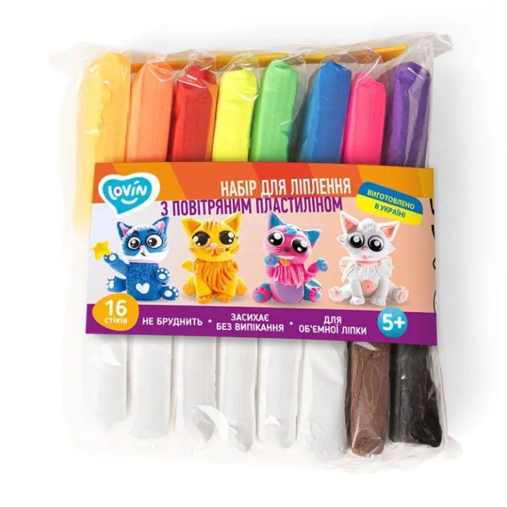 Набір повітряного пластиліну (16 стіків)