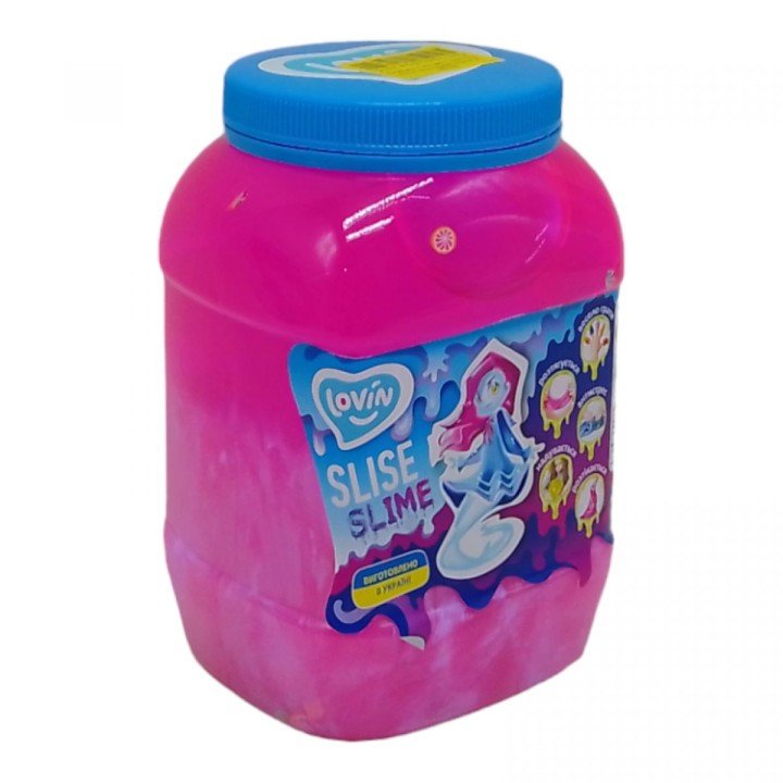 Слайм-антистрес "Lovin: Big slime", малиновий