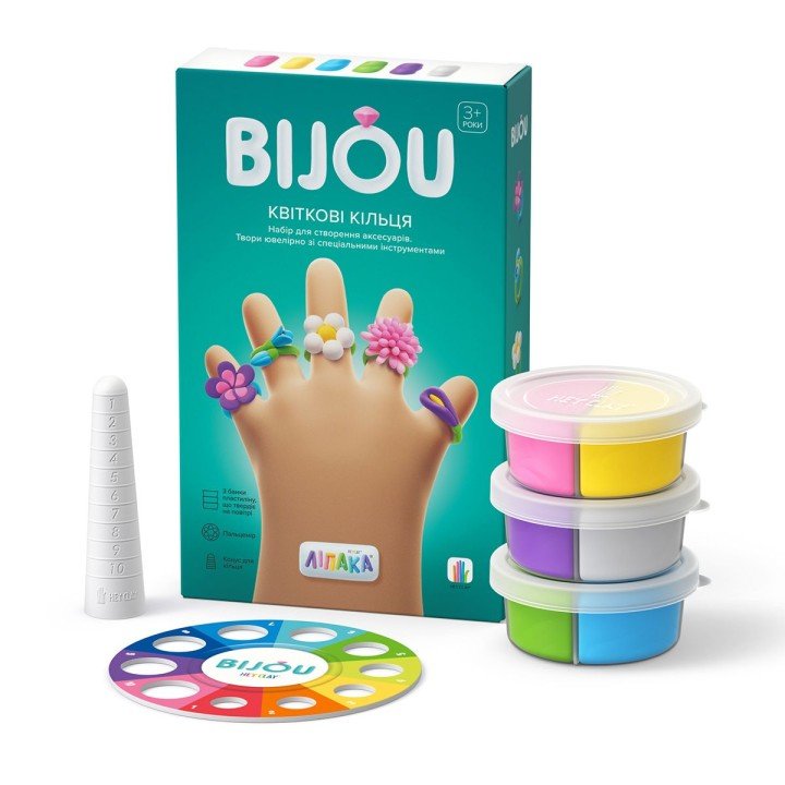 Набір самозастигаючого пластиліну "Квіткові кільця"