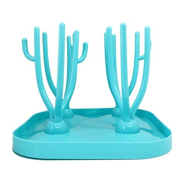 Сушка для дитячих пляшечок "Кактус" (бірюзова)