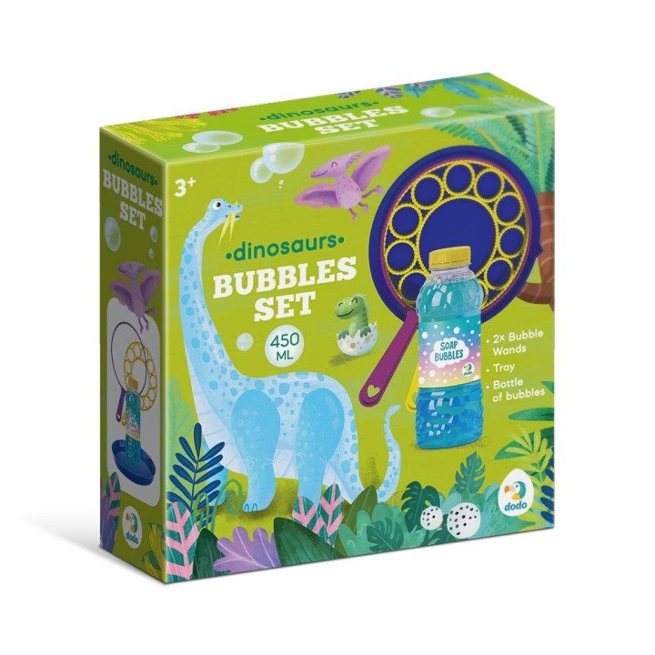 Набір мильних бульбашок "Динозаври" (450 мл)