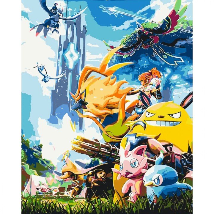 Картина по номерах "Аніме. Покемони" 40x50 см