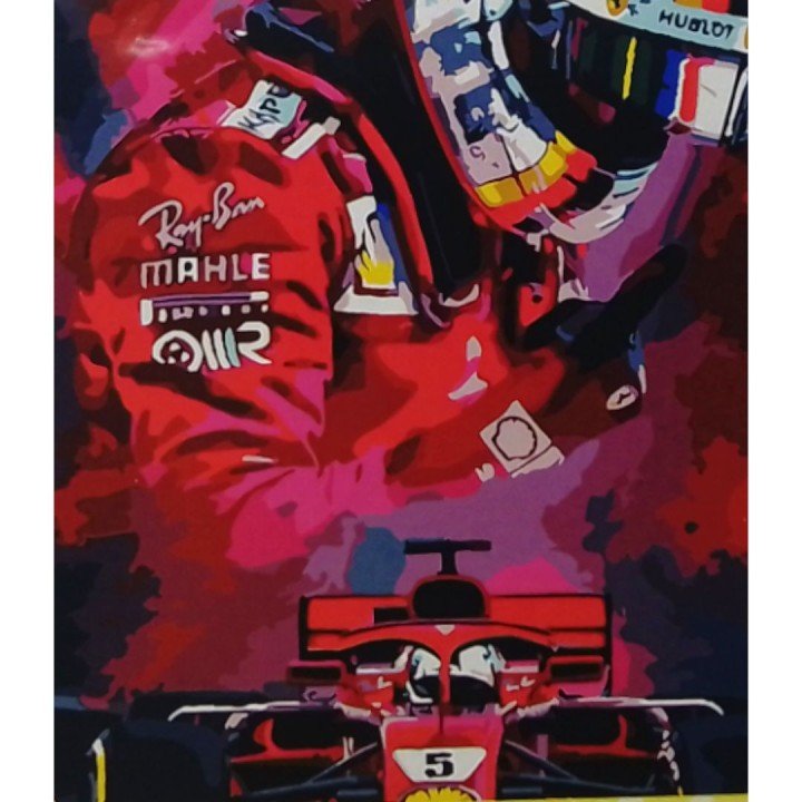 Картина по номерах "Переможець гонки" 40х50 см