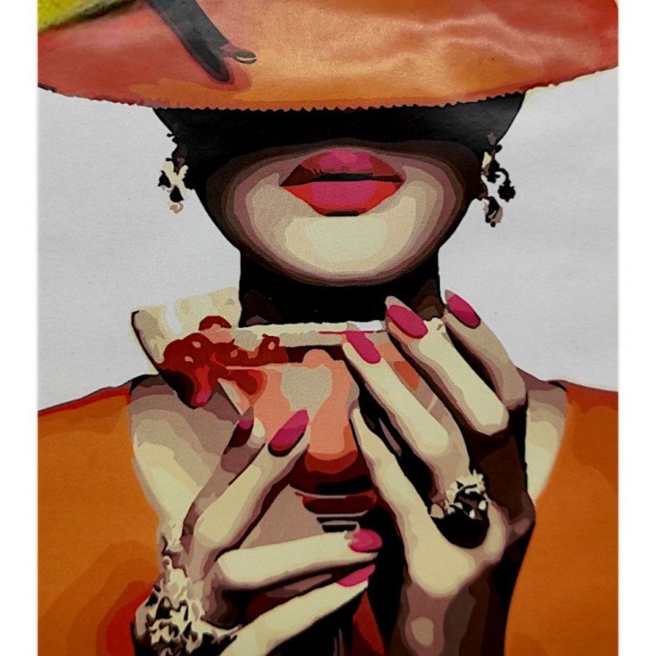 Картина по номерах "Помаранчевий коктейль" 40х50 см