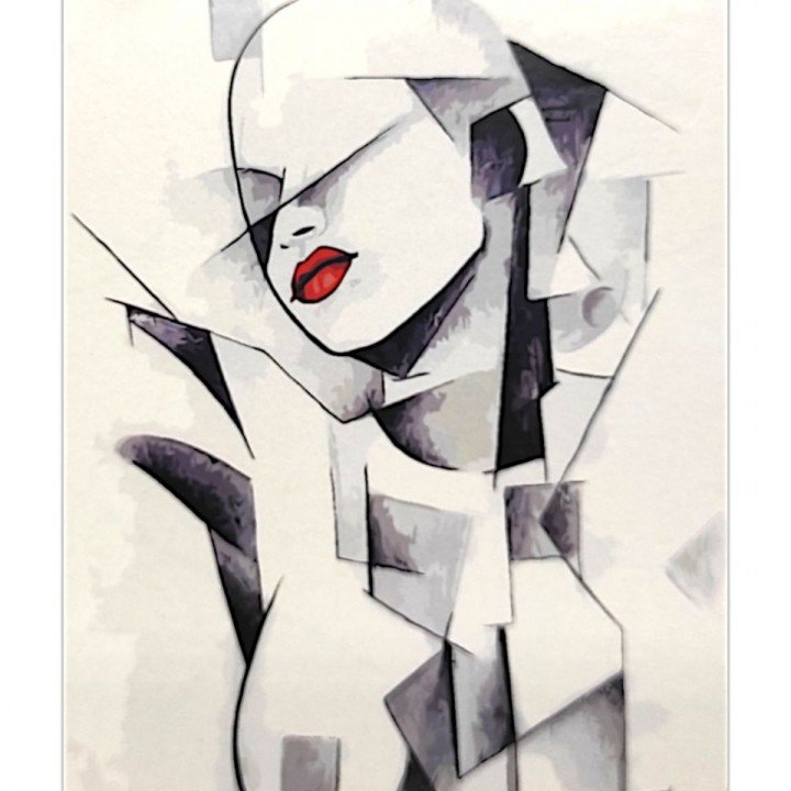 Картина по номерах "Абстрактна красуня" 40х50 см