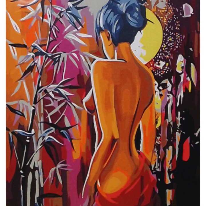 Картина по номерах "Японська дівчина" 40х50 см