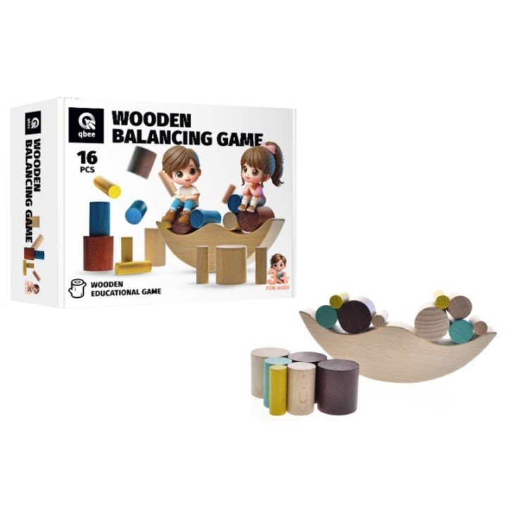 Деревʼяна гра-балансир "Місяць", 16 елементів