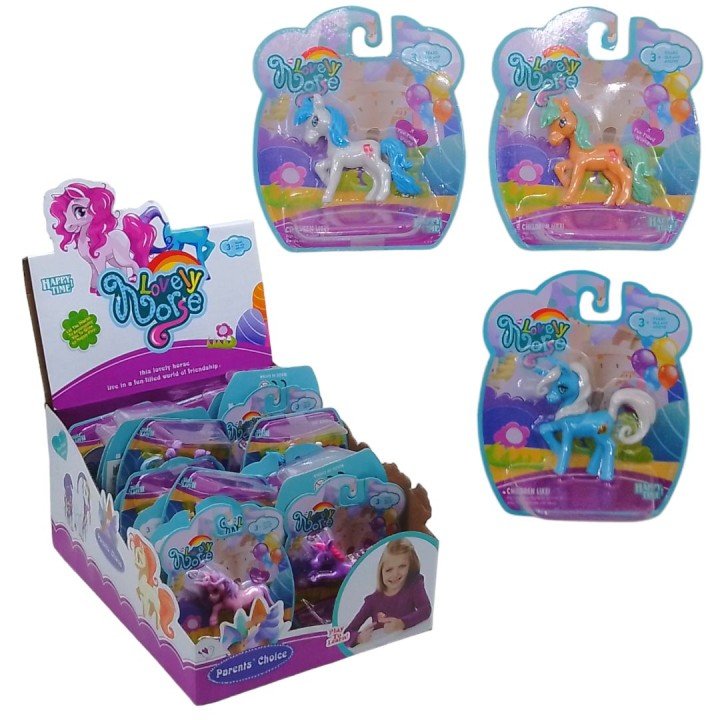 Фігурка гумова "Единоріг", мікс видів