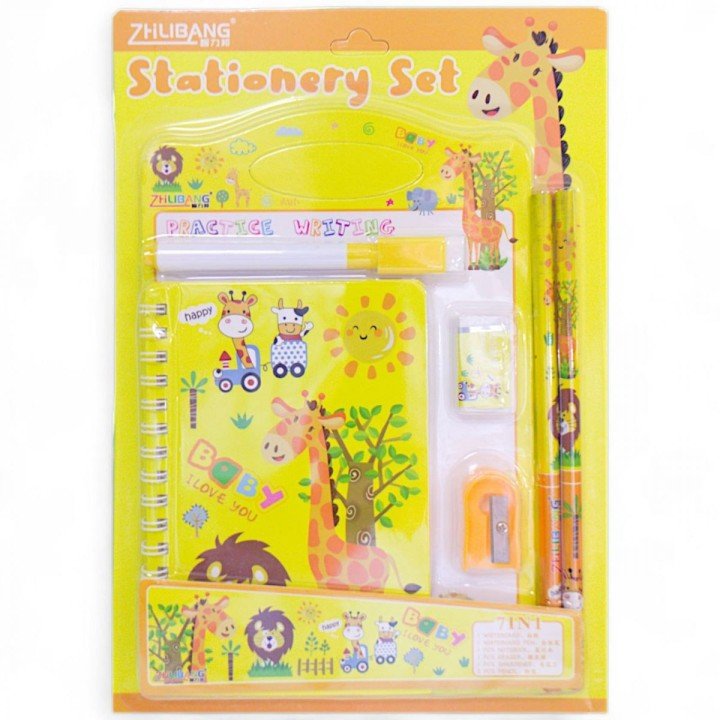 Канцелярській набір "Малювайчик: Жираф", жовтий