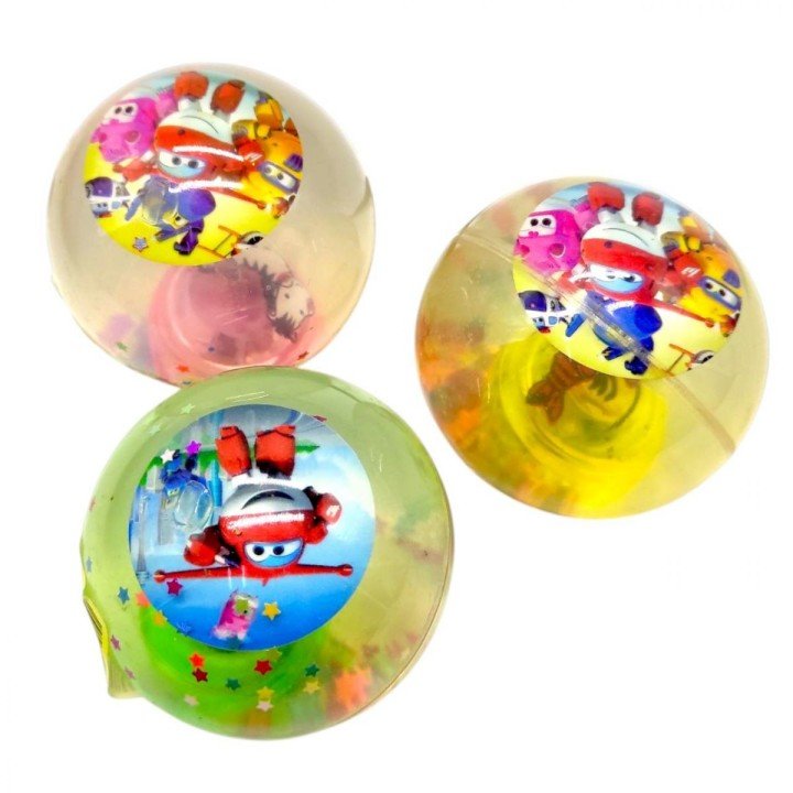 М`яч стрибун “Герой”, блискітки, підсвічування (мікс видів)