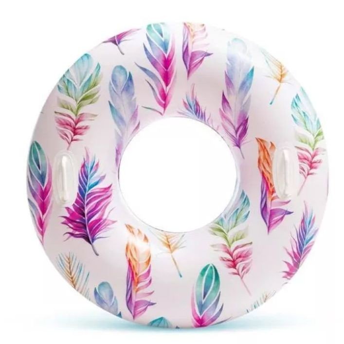 Надувний круг ПЕРО ПАВИЧА, з ручками 97 см