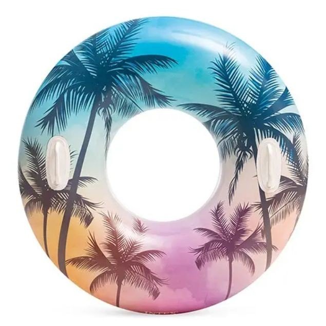 Надувний круг з ручками Пальма 97 см