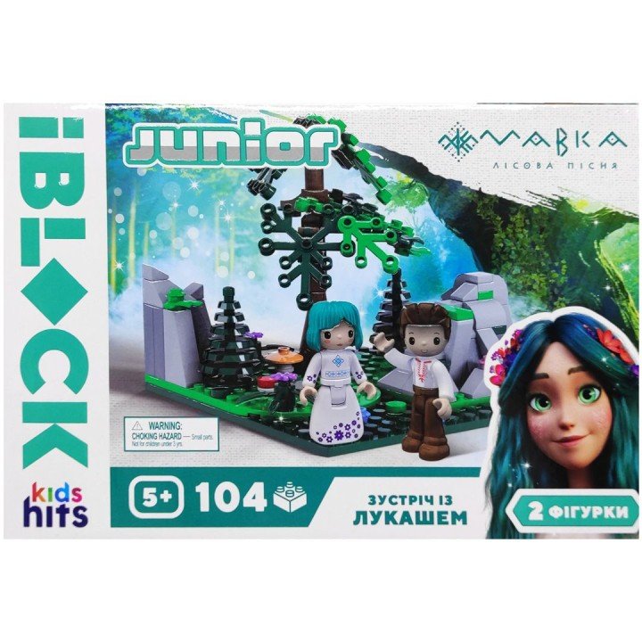 Конструктор "Iblock Junior" "Мавка. Лісова пісня: Зустріч з Лукашем", 104 деталі