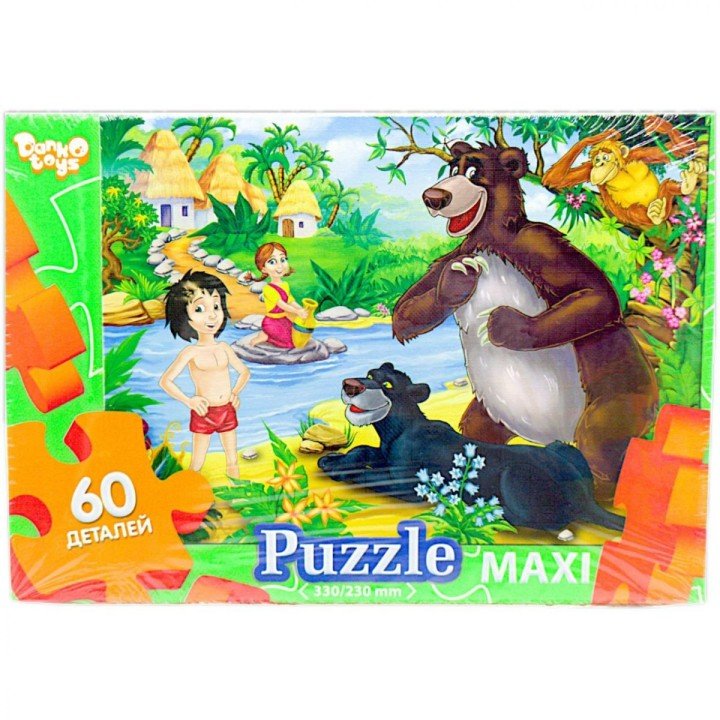Пазли максі (60 ел) "Мультяшки: Мауглі"