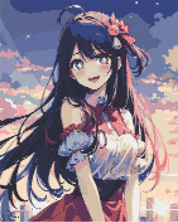 Алмазна мозаїка "Аніме. Дитина улюбленця / Моя зірка, Хошіно Ай" 40х50 см