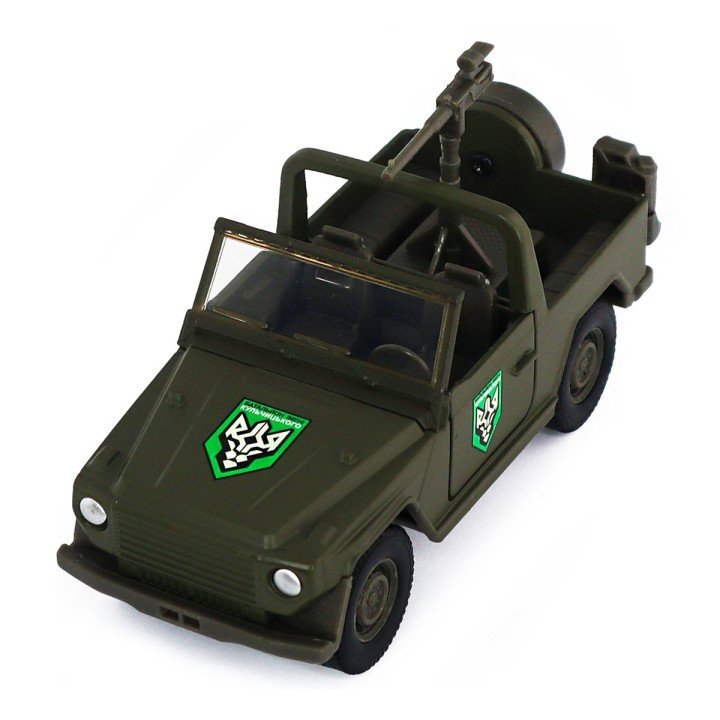 Машинка металева із серії "Шеврони Героїв" - Штурмова машина - "БОП НГУ ім. Кульчицького"