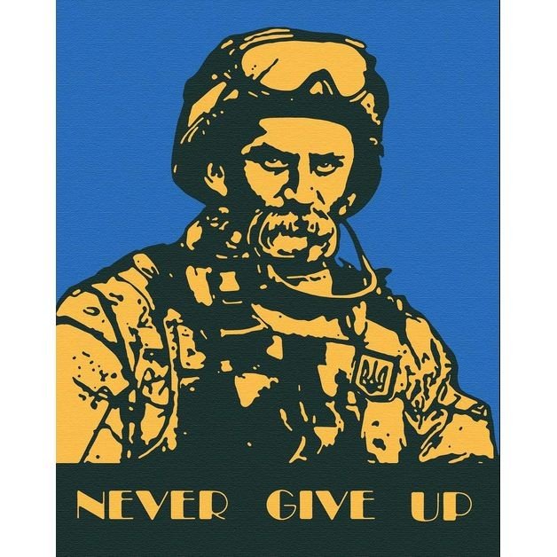 Картина по номерах "Never Give Up. Тарас" 40х50 см