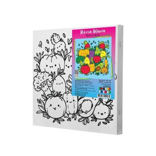 Дитячий набір для розпису "Веселі овочі", 25х25 см