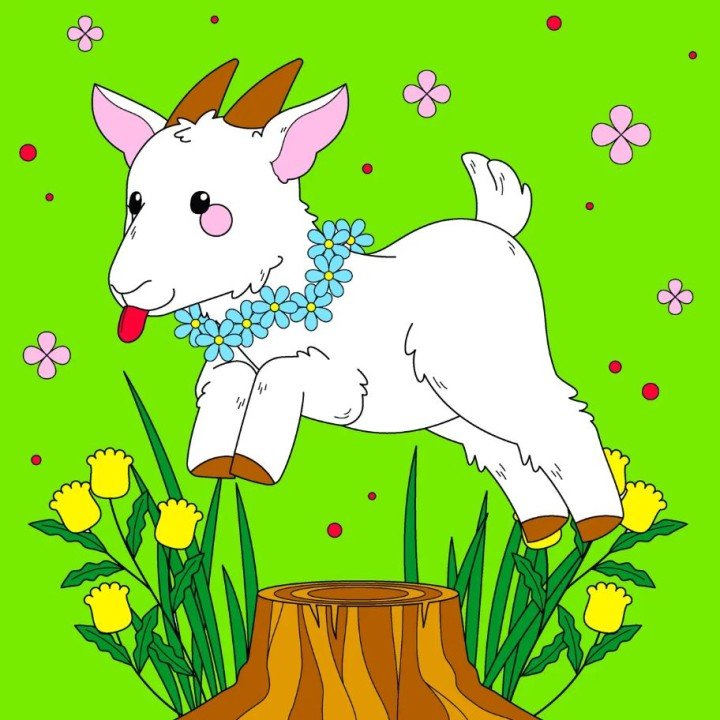 Дитячий набір для розпису "Цапок", 25х25 см