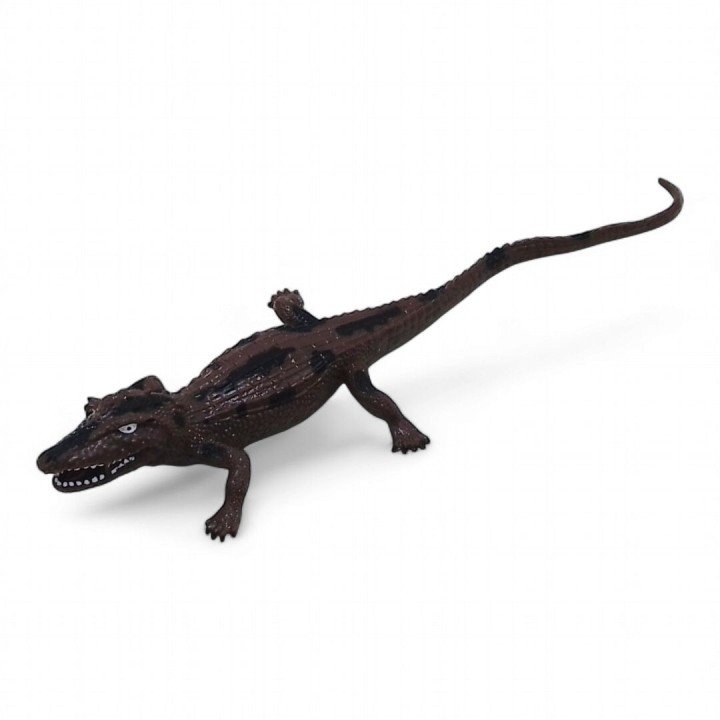 Іграшка-антистрес "Тягнучка Гонконг: Крокодил" (коричневий)