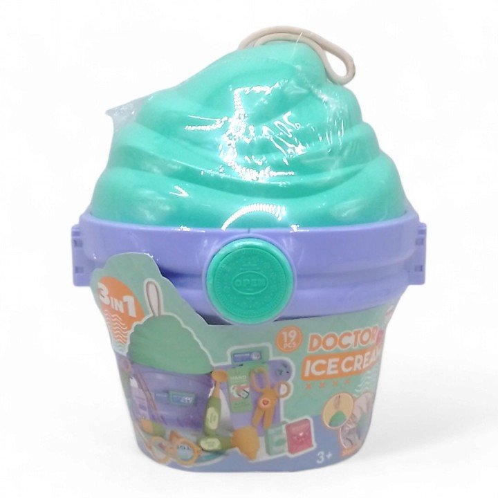 Лікарський набір 3 в 1 "Морозиво", 19 елементів