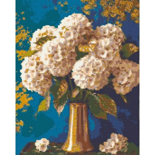 Алмазна мозаїка "Букет гортензій" 40х50 см