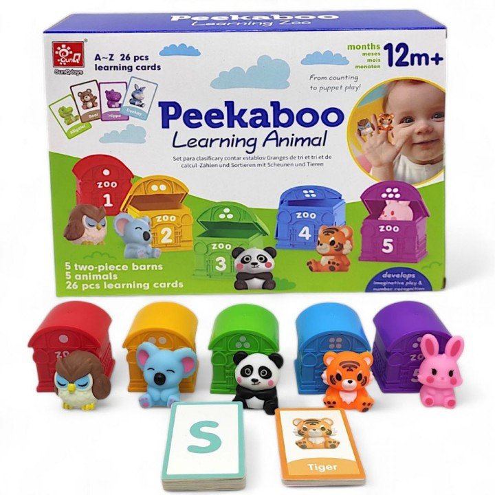 Логічна гра "Pekaboo. Будиночки з тваринками", вид 1