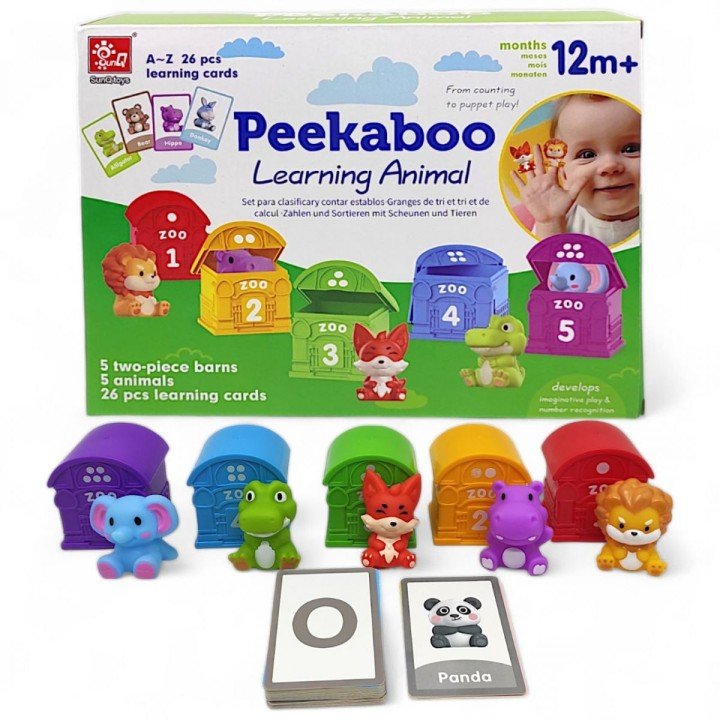 Логічна гра "Pekaboo. Будиночки з тваринками", вид 2