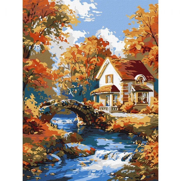 Картина по номерах "Затишок у природі" 28x40 см