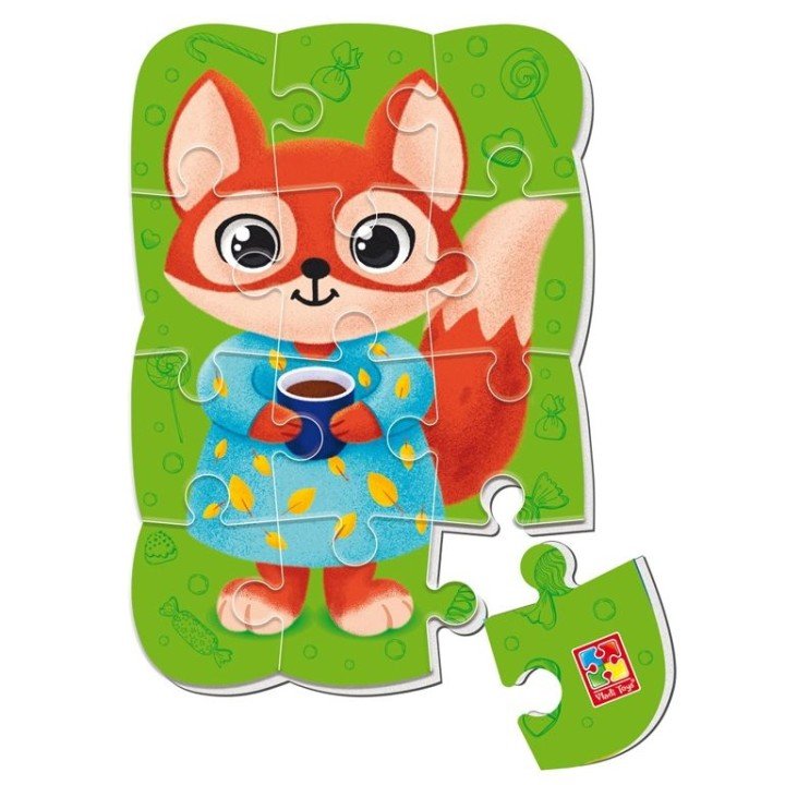 Магнітні пазли "Лисиця", 12 деталей (укр)