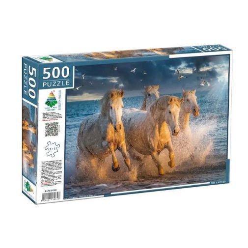 Пазли "Білі коні", 500 елементів, 47 х 33 см