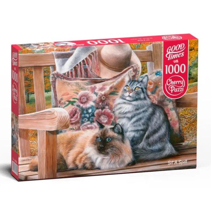 Пазли "Котячі посиденьки", 1000 елементів