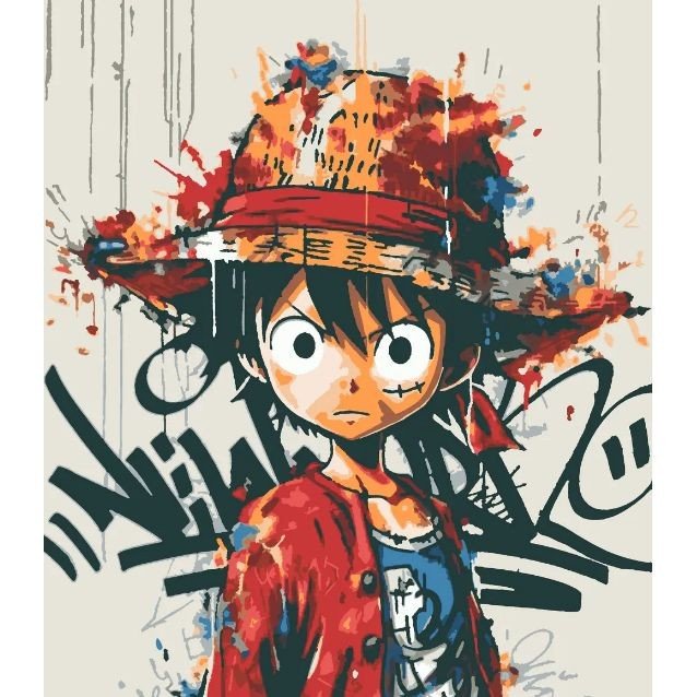 Картина по номерах аніме "Ван Піс" 40х50 см