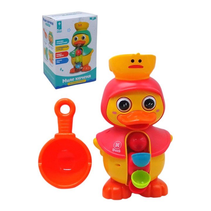 Іграшка для гри у ванні "Миле каченя" (рожевий)