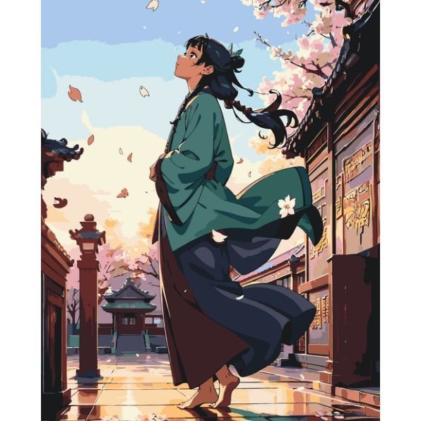 Картина по номерах "Аніме. Монолог травниці" 40х50 см