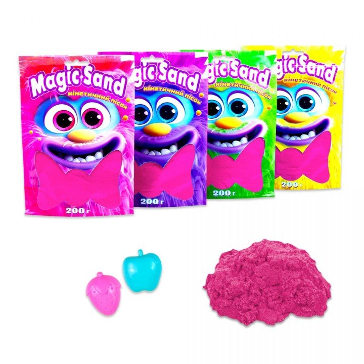 Кінетичний пісок "Magic Sand", 200 г (рожевий)