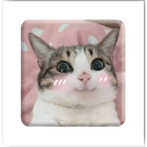 3D стікер "Милий котик" (ціна за 1 стікер)