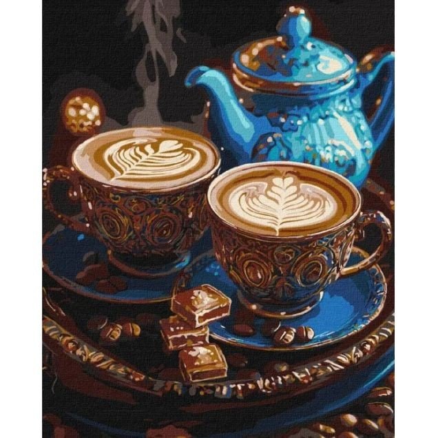 Картина по номерах "Мелодія кави" 40х50 см
