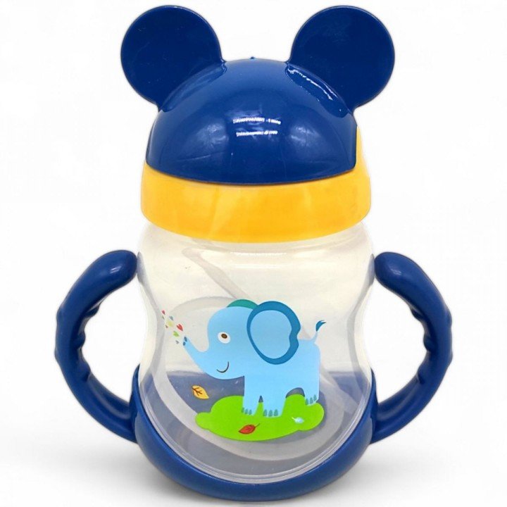 Поїльник з трубочкою "Міккі Маус", 250 мл, синій