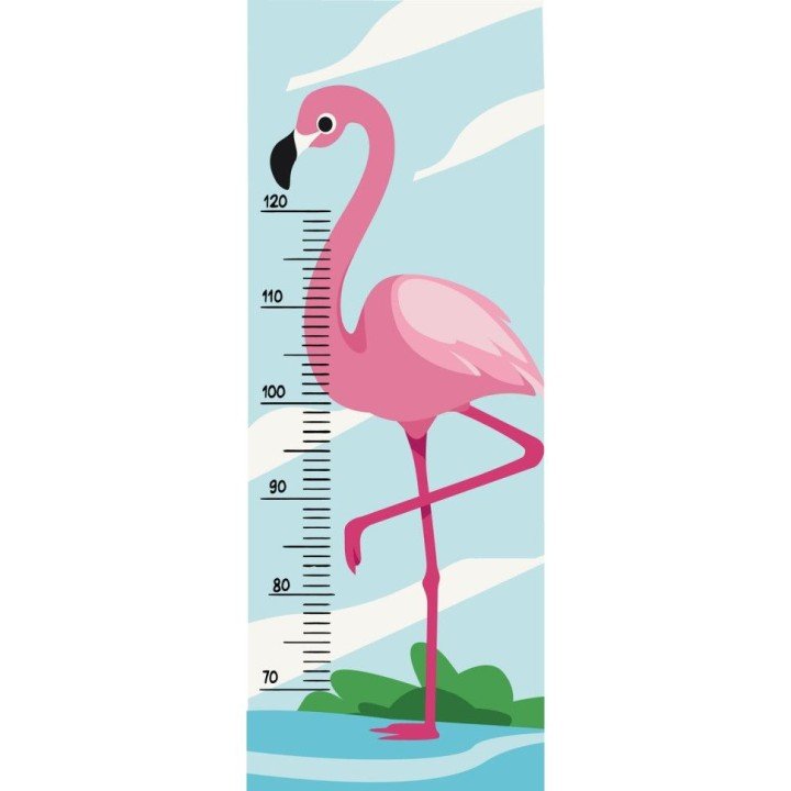 Картина за номерами "Ростомір. Фламінго" 30х80 см