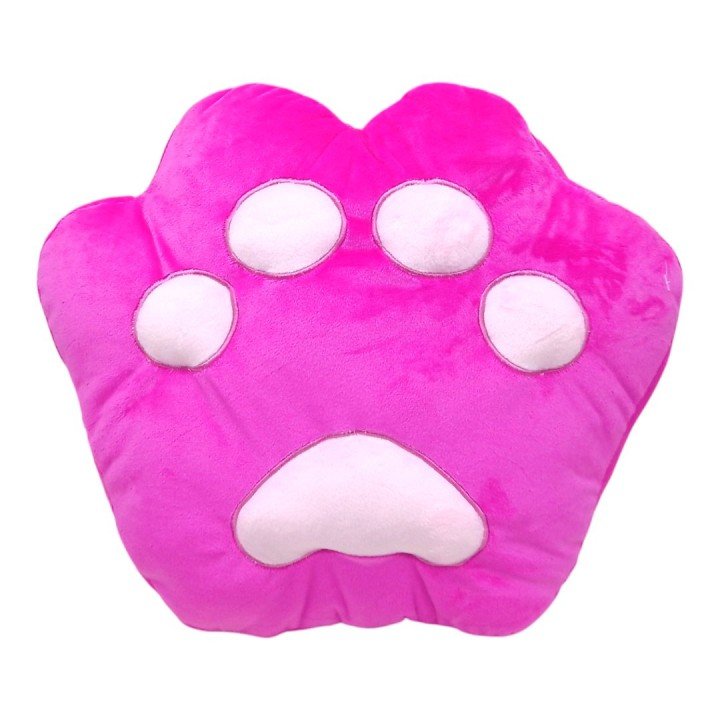 Мʼяка подушка "Лапка", 40 х 36 см (рожева)