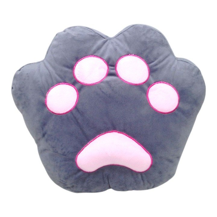 Мʼяка подушка "Лапка", 40 х 36 см (сіра)